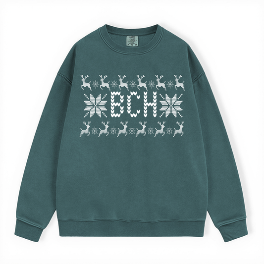 BCH UGLY SWEATER COMFORT COLORS CREWNECK