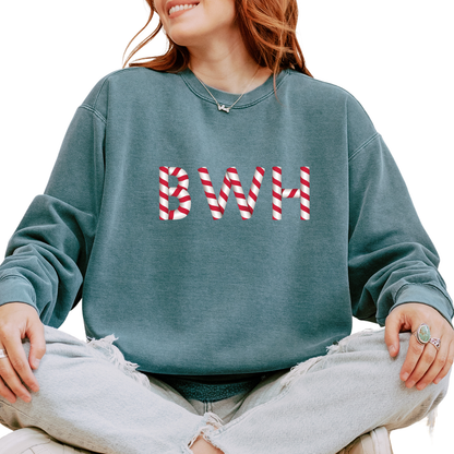 BWH CANDY CANE CREWNECK