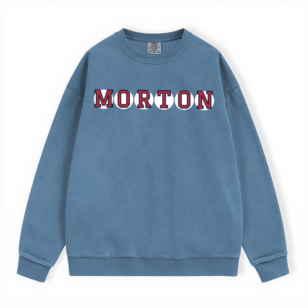MORTON RETIRED SOX LETTER CREWNECK