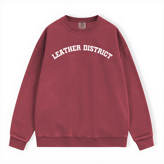 LEATHER DISTRICT COMFORT COLORS CREWNECK
