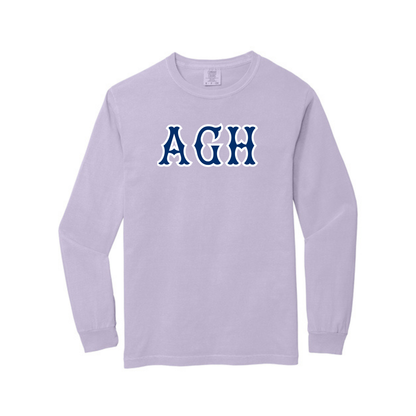 AGH NAVY SOX LETTERS LONG SLEEVE