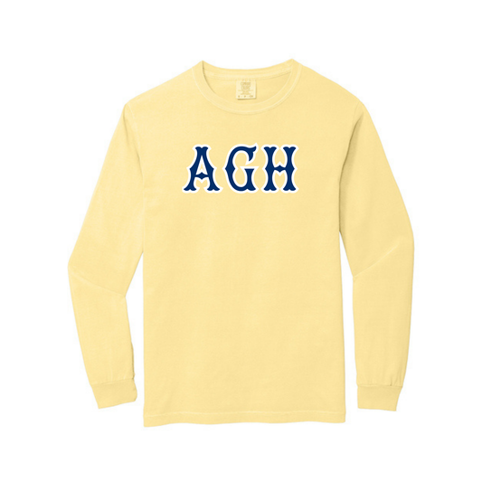 AGH NAVY SOX LETTERS LONG SLEEVE