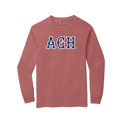AGH NAVY SOX LETTERS LONG SLEEVE