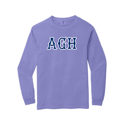 AGH NAVY SOX LETTERS LONG SLEEVE