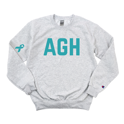 AGH OVARIAN CANCER AWARENESS CHAMPION CREWNECK