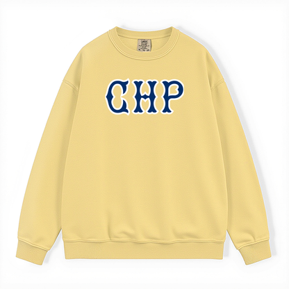 CHP NAVY SOX LETTERS CRWNECK