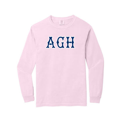 AGH NAVY SOX LETTERS LONG SLEEVE