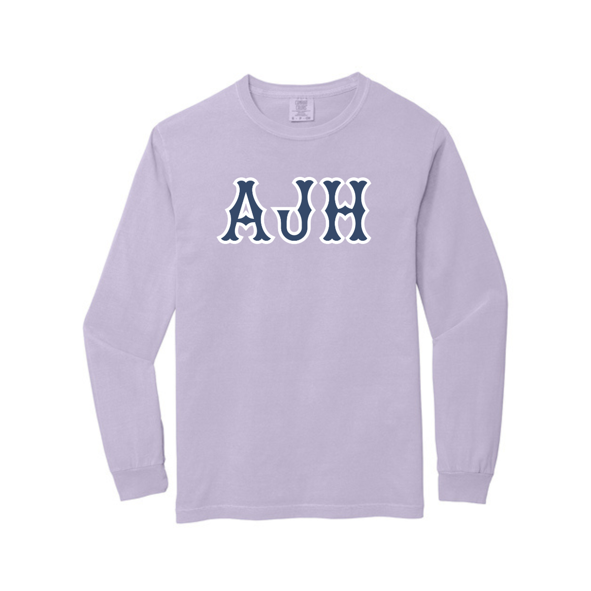 AJH NAVY SOX LETTERS LONG SLEEVE