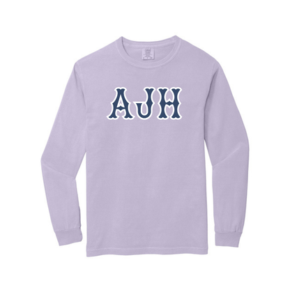 AJH NAVY SOX LETTERS LONG SLEEVE