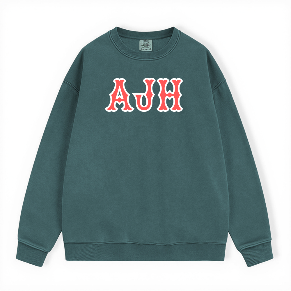 AJH SOX LETTERS CREWNECK