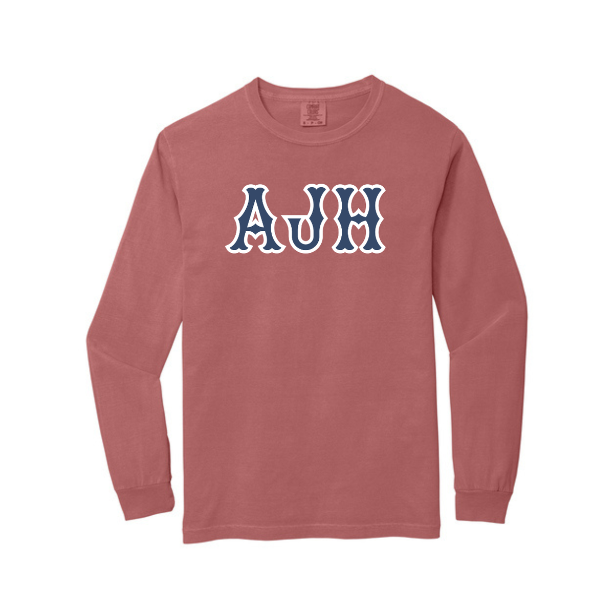 AJH NAVY SOX LETTERS LONG SLEEVE