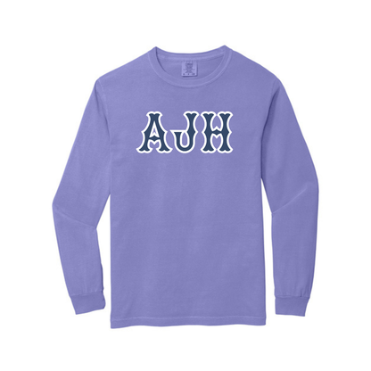 AJH NAVY SOX LETTERS LONG SLEEVE