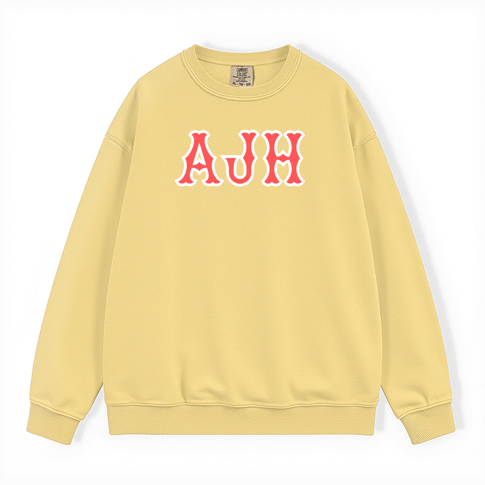 AJH SOX LETTERS CREWNECK