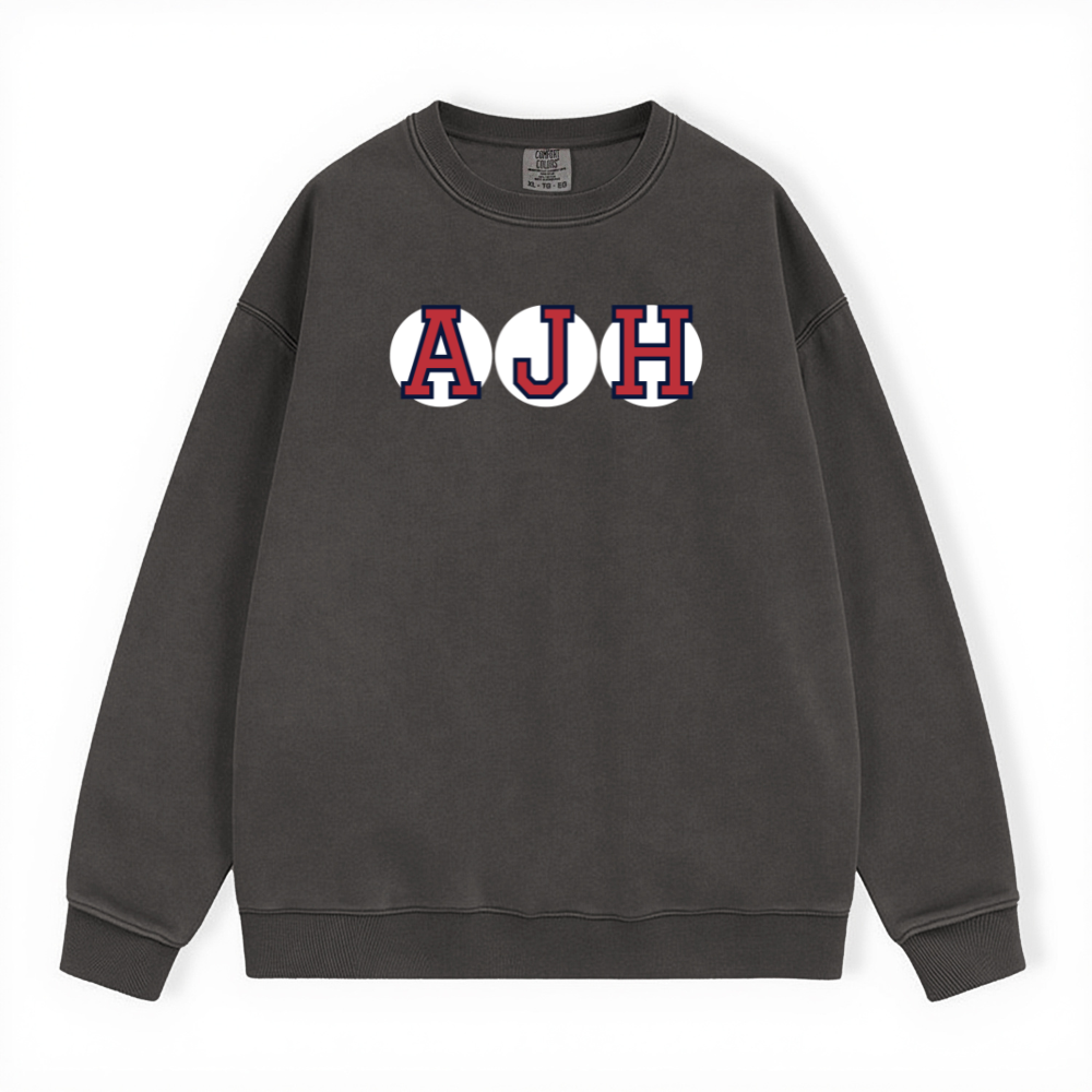 AJH RETIRED SOX LETTER CREWNECK