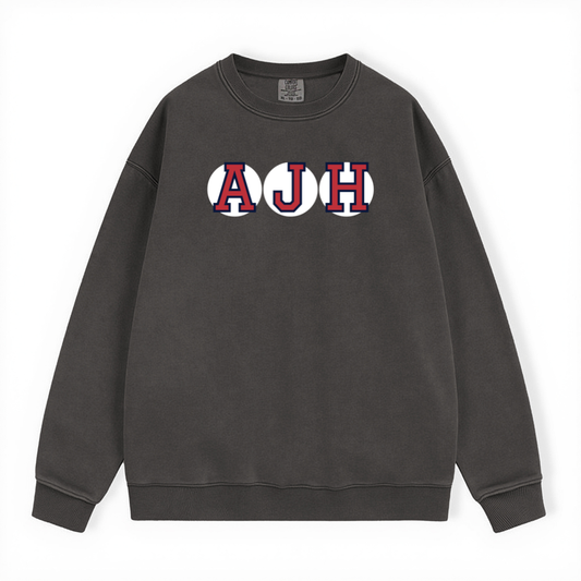 AJH RETIRED SOX LETTERS CREWNECK