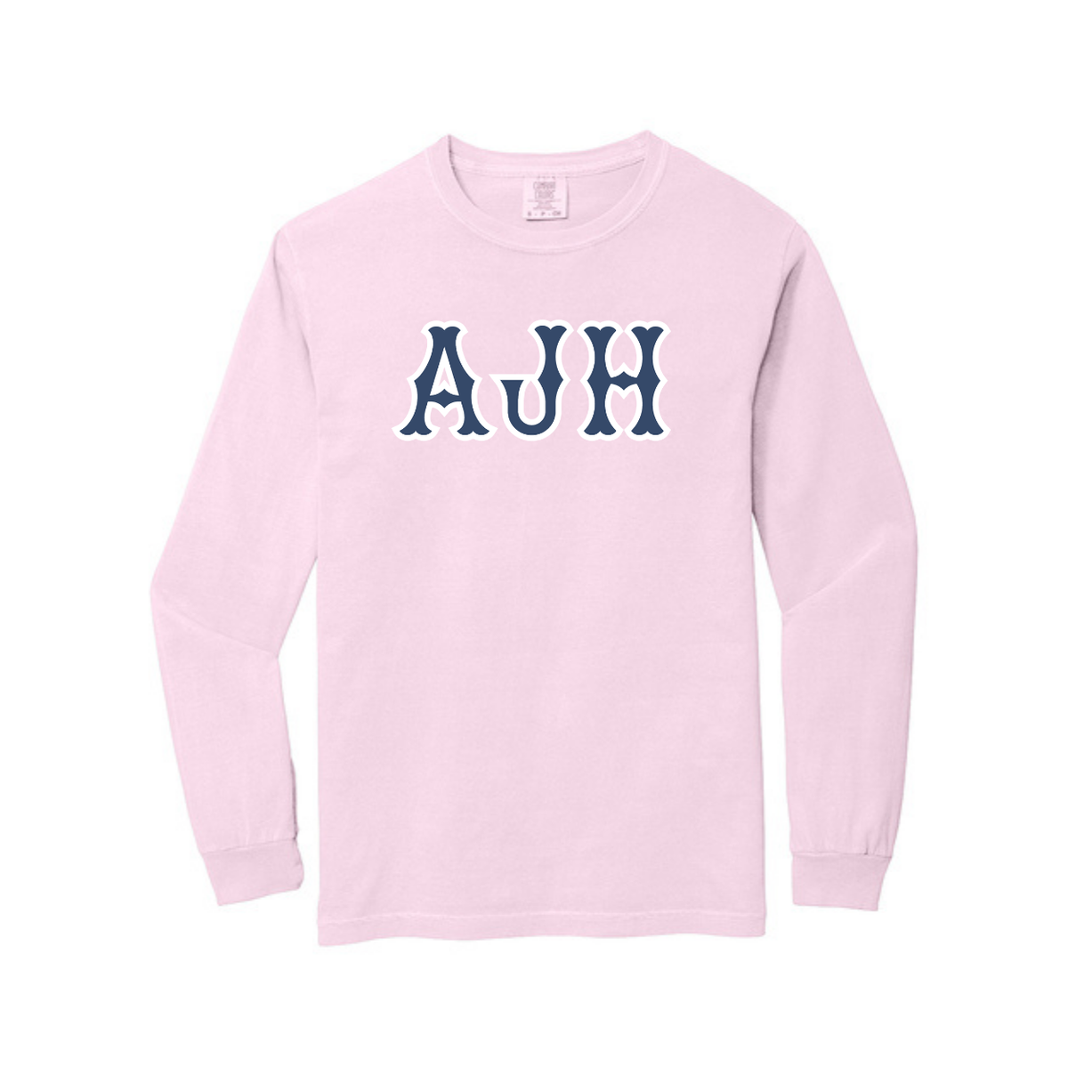 AJH NAVY SOX LETTERS LONG SLEEVE