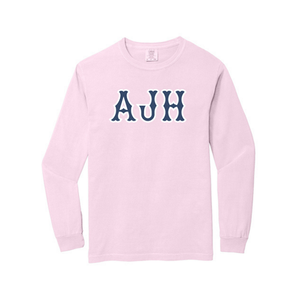 AJH NAVY SOX LETTERS LONG SLEEVE