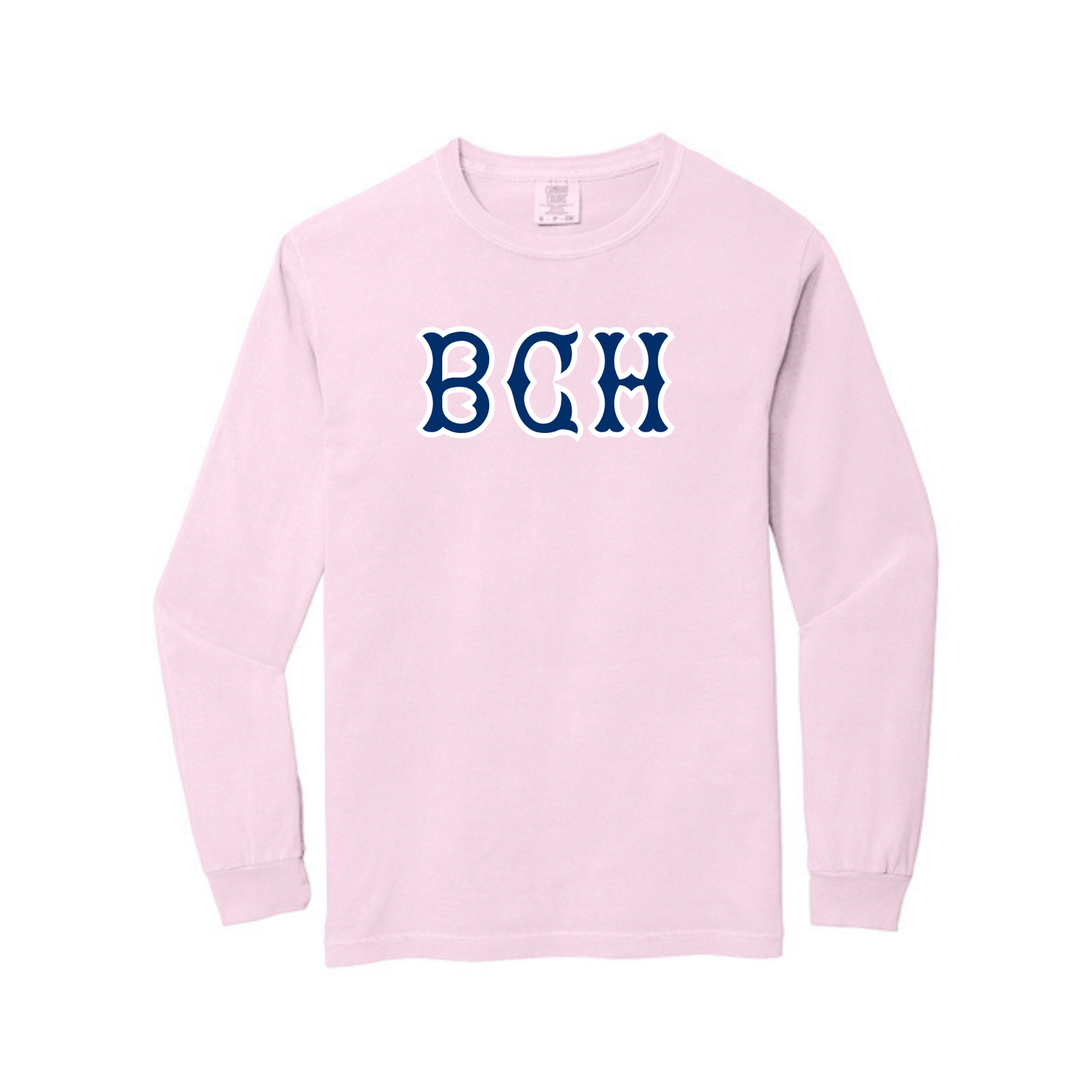 BCH NAVY SOX LETTERS LONG SLEEVE