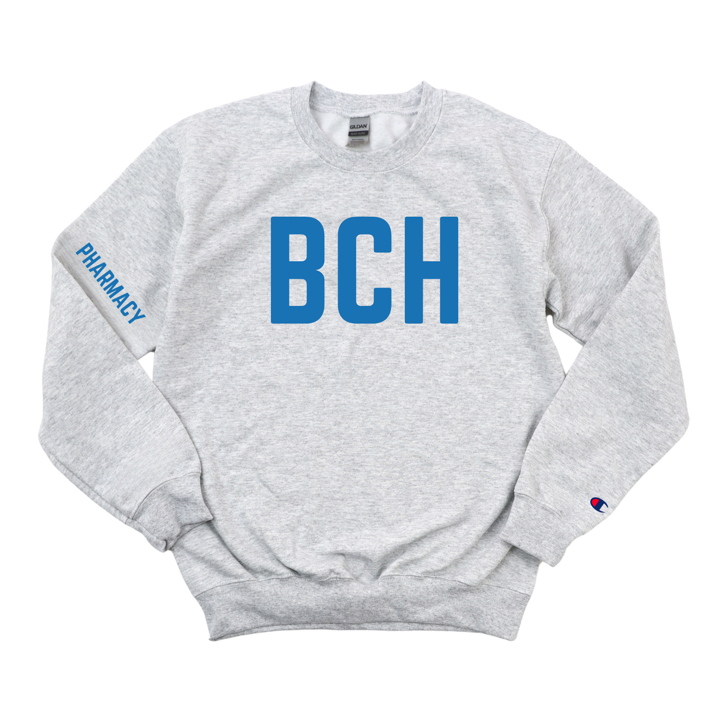ROYAL BLUE BCH PHARMACY CHAMPION CREWNECK