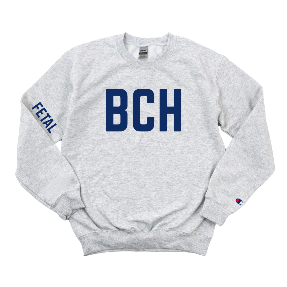 NAVY BCH FETAL CHAMPION CREWNECK