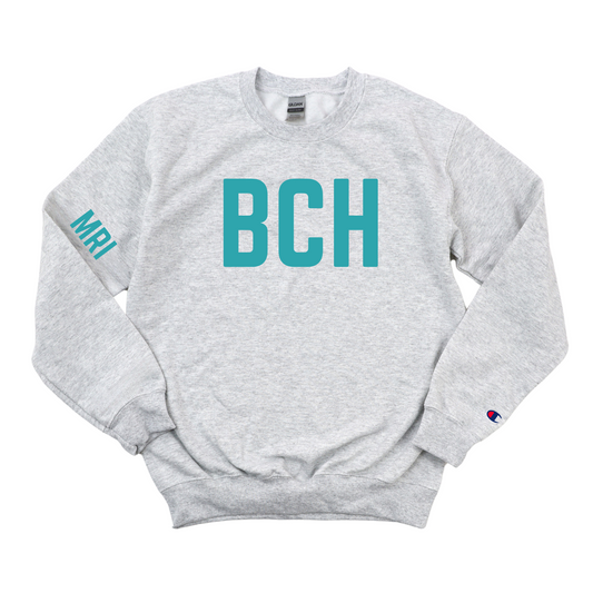 TEAL BCH - MRI CHAMPION CREWNECK GROUP ORDER ENDS 8/19