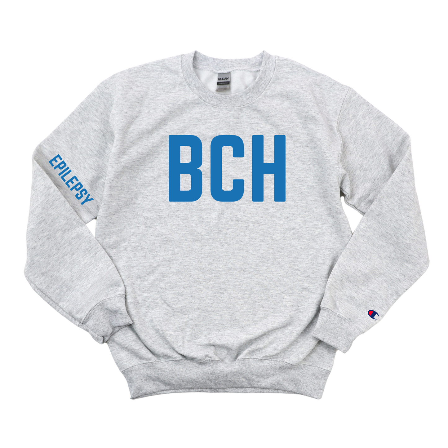 ROYAL BLUE BCH EEG TECH - EPILEPSY CHAMPION CREWNECK