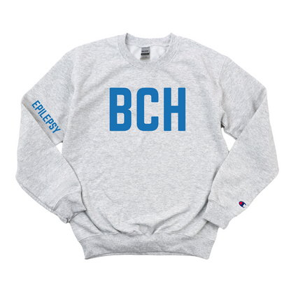 ROYAL BLUE BCH EEG TECH - EPILEPSY CHAMPION CREWNECK