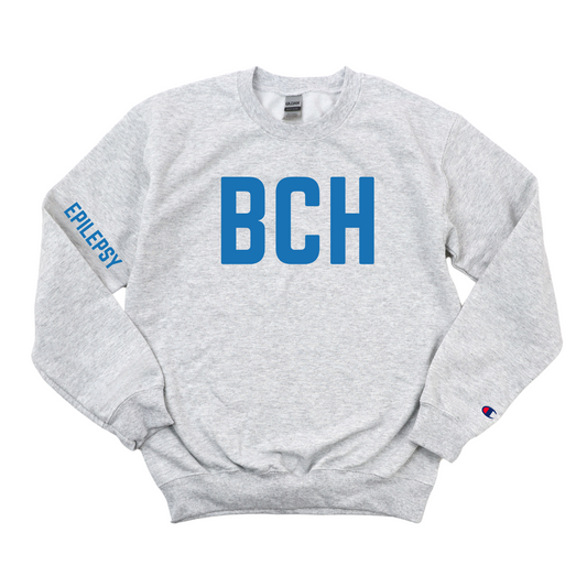 ROYAL BLUE BCH EEG TECH - EPILEPSY CHAMPION CREWNECK