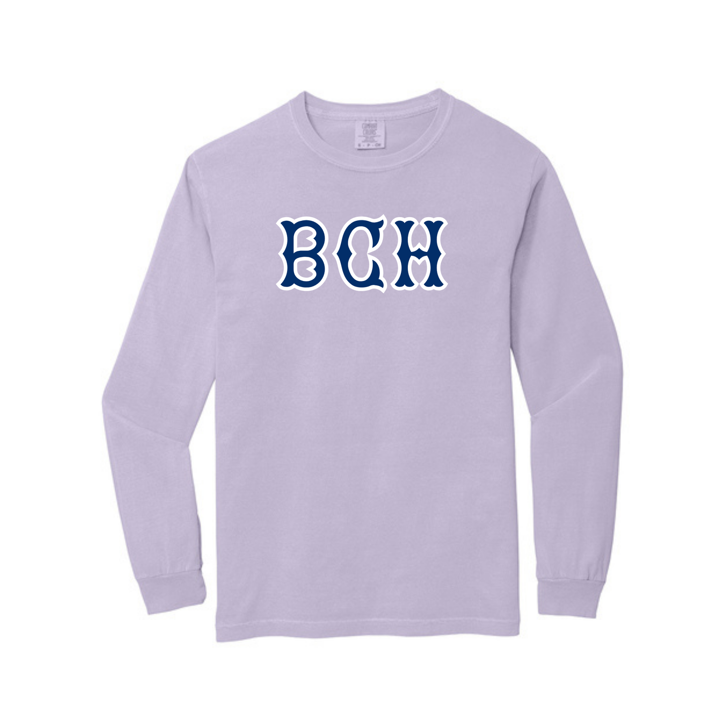 BCH NAVY SOX LETTERS LONG SLEEVE
