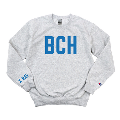 ROYAL BLUE BCH RT(R) X-RAY CHAMPION CREWNECK