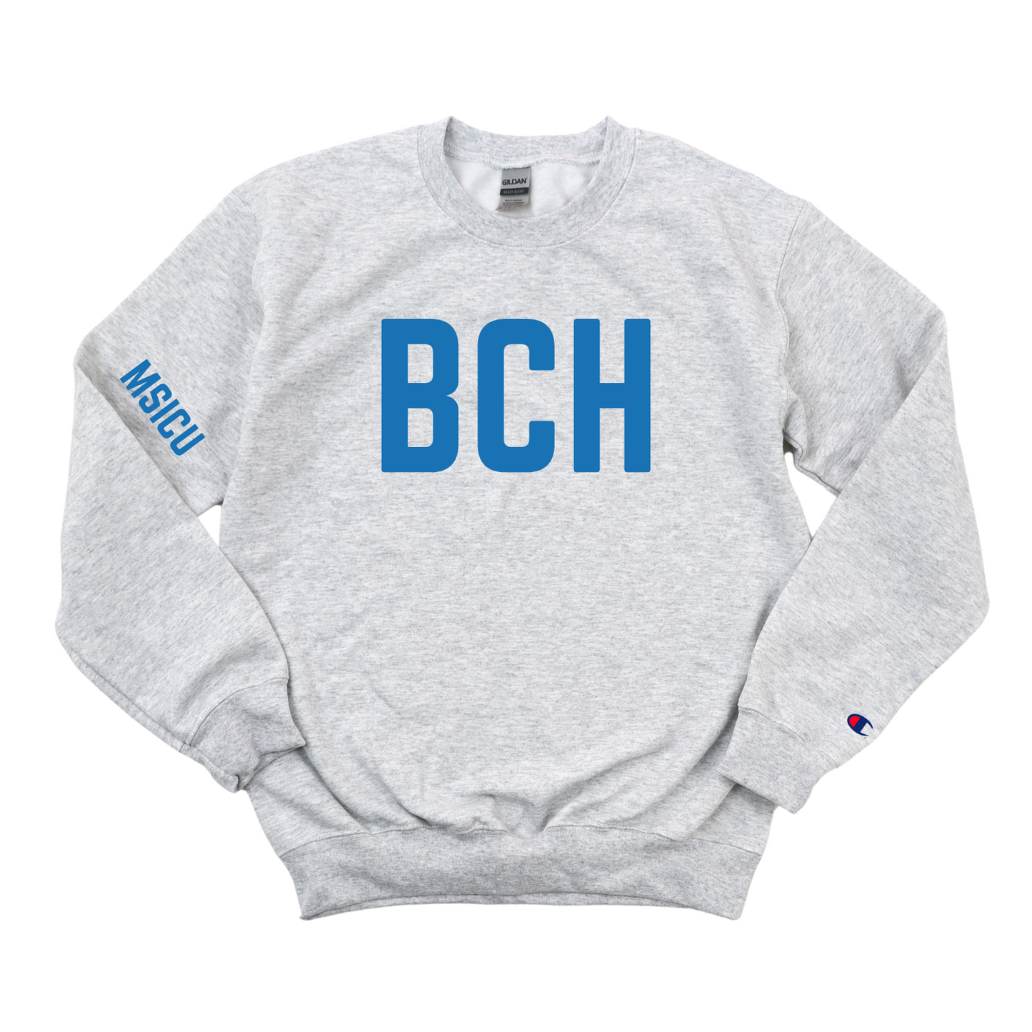 ROYAL BLUE BCH MSICU CHAMPION CREWNECK