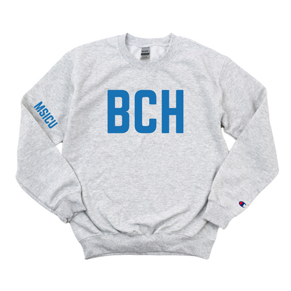 ROYAL BLUE BCH MSICU CHAMPION CREWNECK