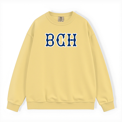 BCH NAVY SOX LETTERS CREWNECK