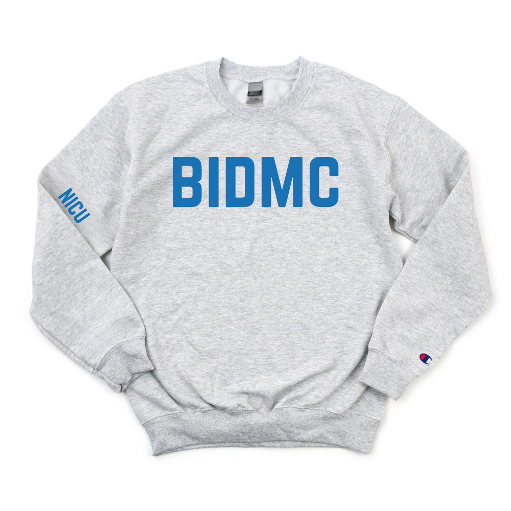 ROYAL BLUE BIDMC RN - NICU CHAMPION CREWNECK - CLEARANCE