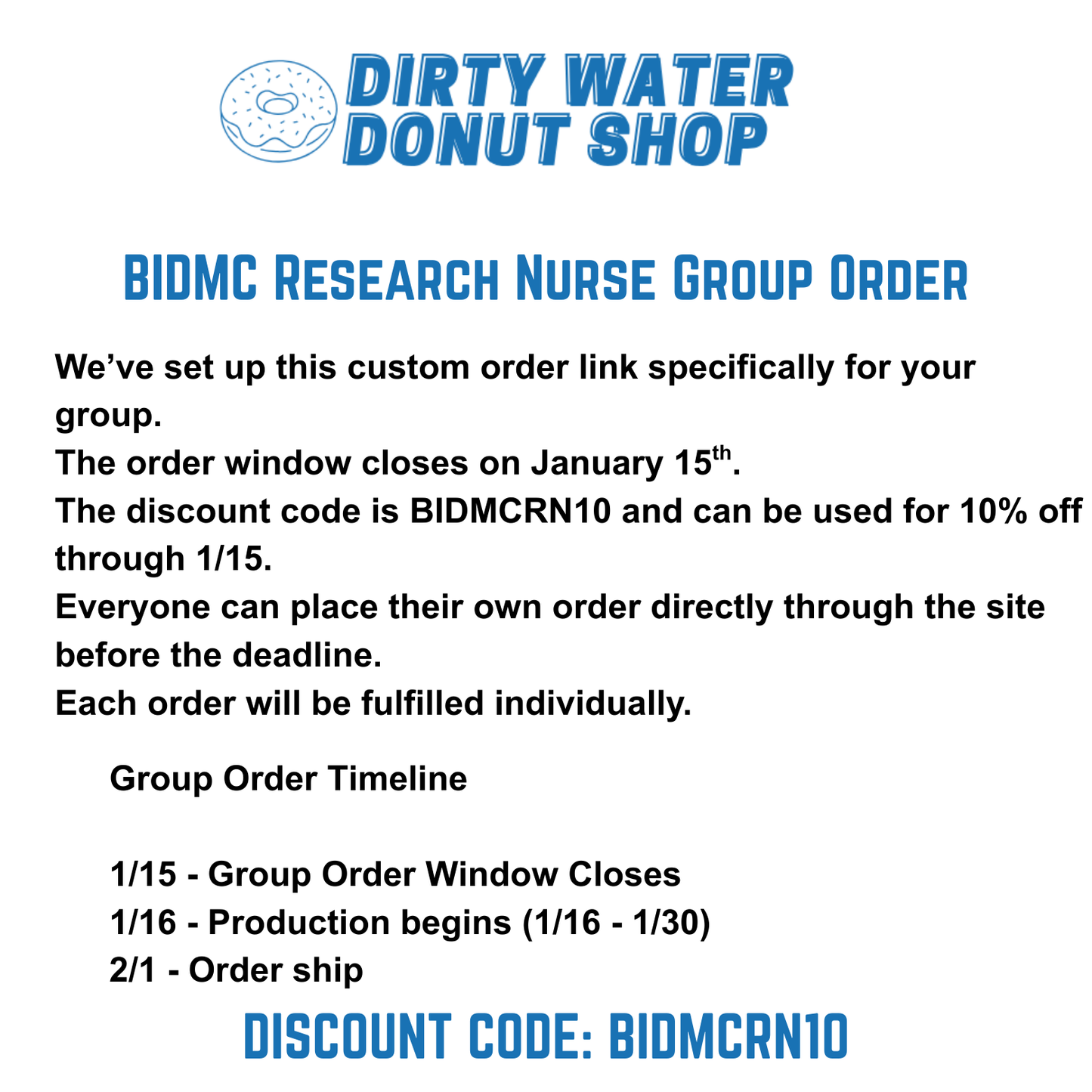 MULTICOLOR BLUE BIDMC RESEARCH NURSE CHAMPION CREWNECK