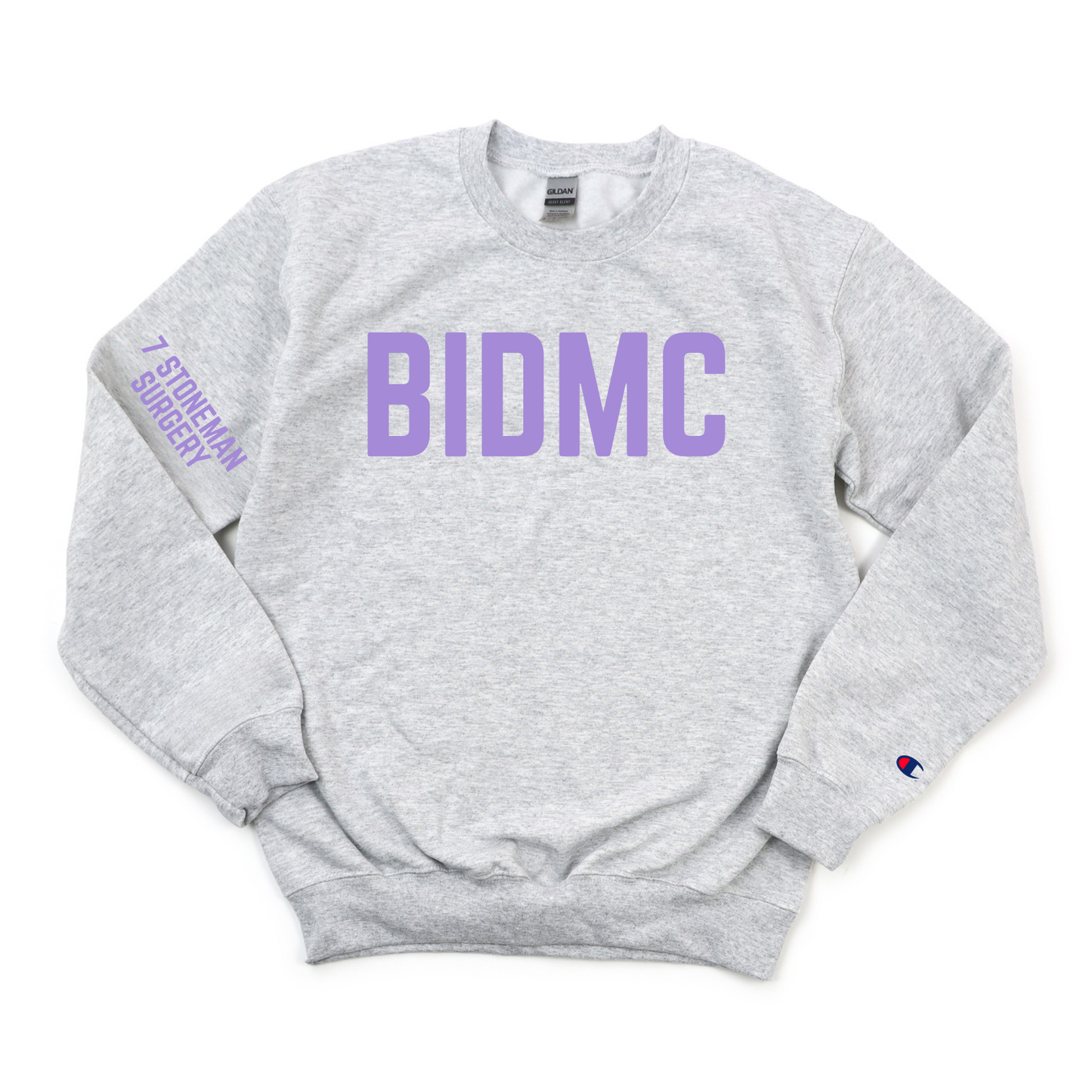 LILAC BIDMC 7 STONEMAN CREWNECK