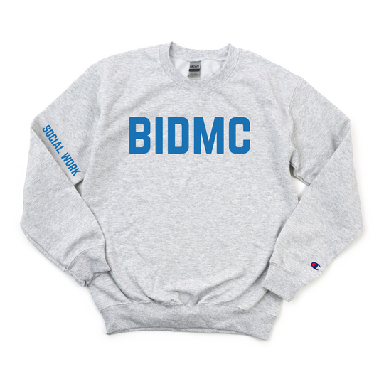 ROYAL BLUE BIDMC SOCIAL WORK CHAMPION CREWNECK