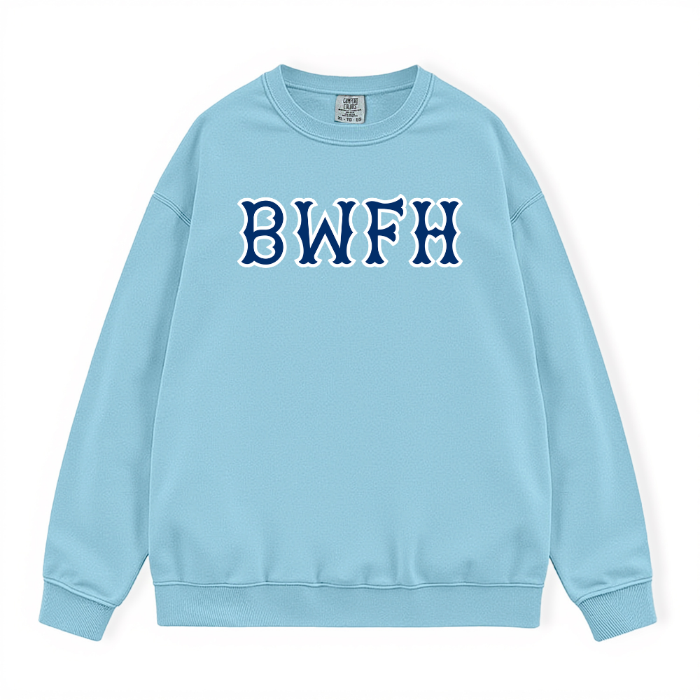 BIDMC NAVY SOX LETTERS CREWNECK