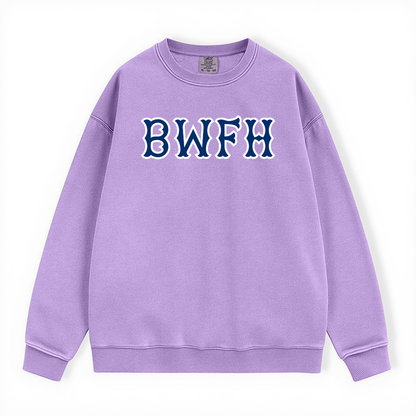 BIDMC NAVY SOX LETTERS CREWNECK