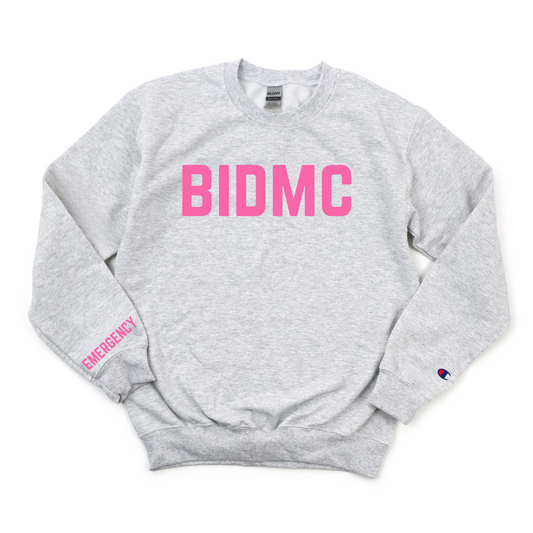 PINK BIDMC EMERGENCY CHAMPION CREWNECK