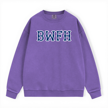 BIDMC NAVY SOX LETTERS CREWNECK