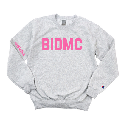 PINK BIDMC ANESTHESIA CHAMPION CREWNECK