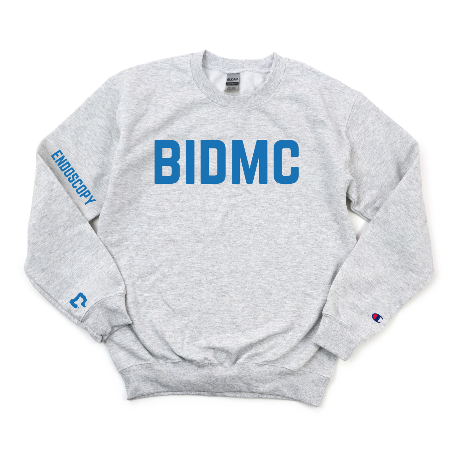ROYAL BLUE BIDMC ENDOSCOPY CHAMPION CREWNECK