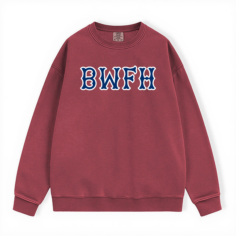 BIDMC NAVY SOX LETTERS CREWNECK