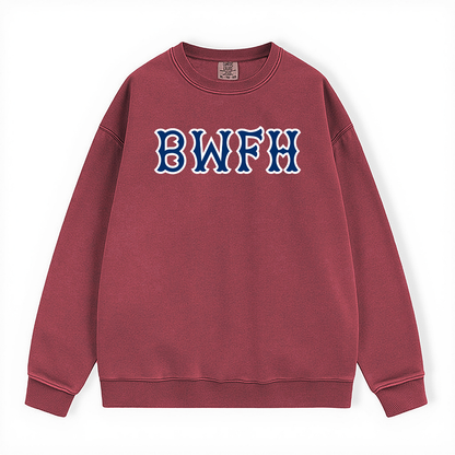 BIDMC NAVY SOX LETTERS CREWNECK