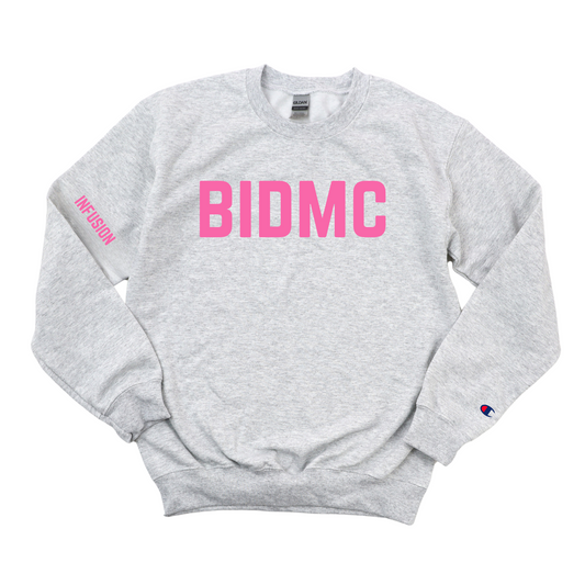 PINK BIDMC RX INFUSION CHAMPION CREWNECK