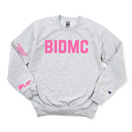 PINK BIDMC - TRANSPLANT SURGERY CHAMPION CREWNECK