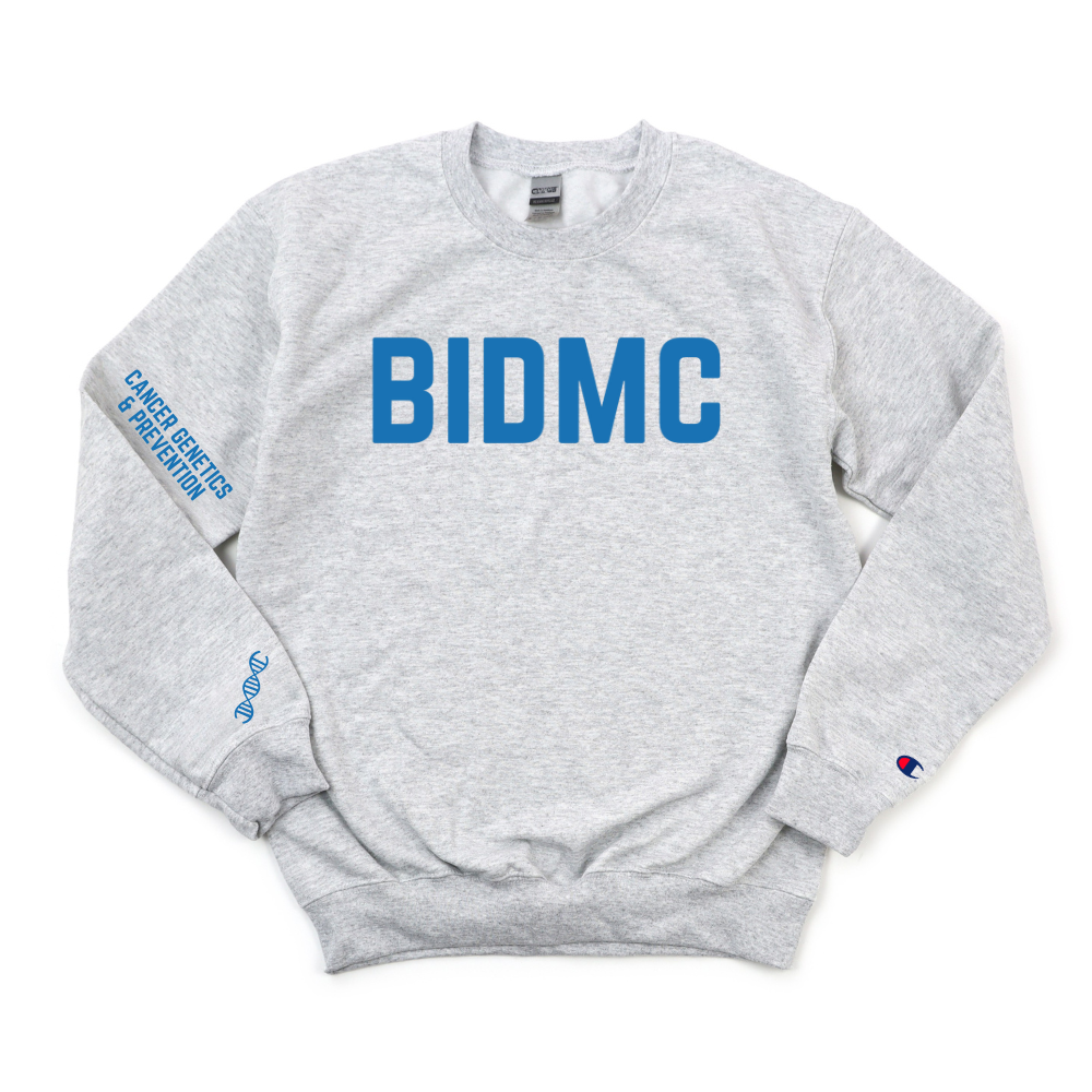 ROYAL BLUE BIDMC CANCER GENETICS & PREVENTION CREWNECK