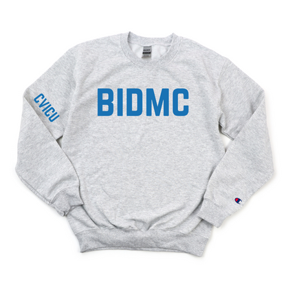 ROYAL BLUE BIDMC CVICU CHAMPION CREWNECK