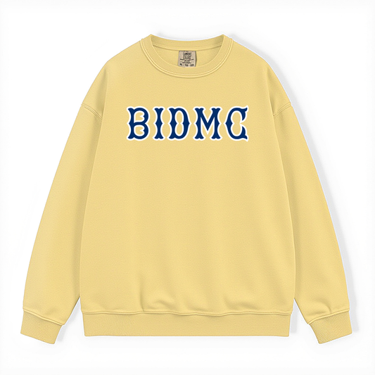 BIDMC NAVY SOX LETTERS CREWNECK